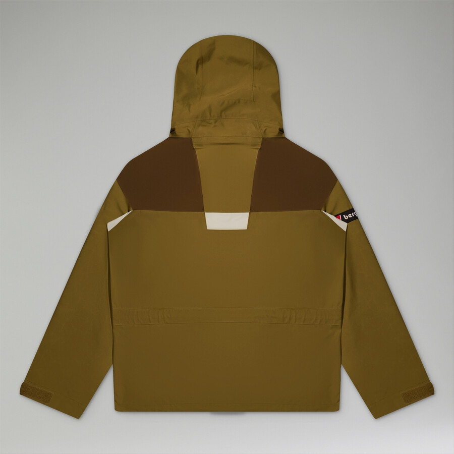 unisex trango gore-tex wasserdichte jacke - grünbraun berghaus