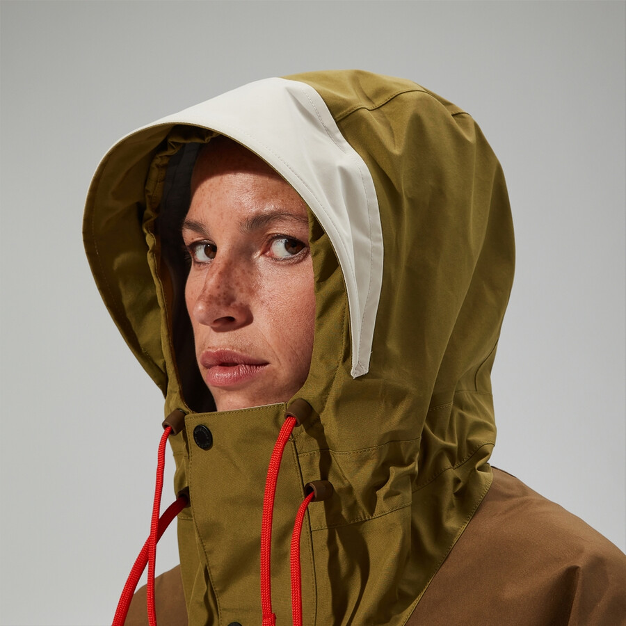 unisex trango gore-tex wasserdichte jacke - grünbraun berghaus