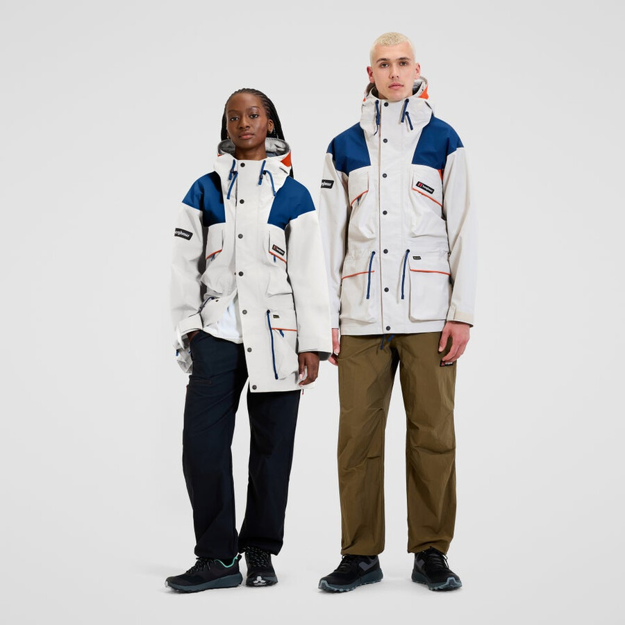 unisex trango gore-tex wasserdichte jacke - graublau berghaus