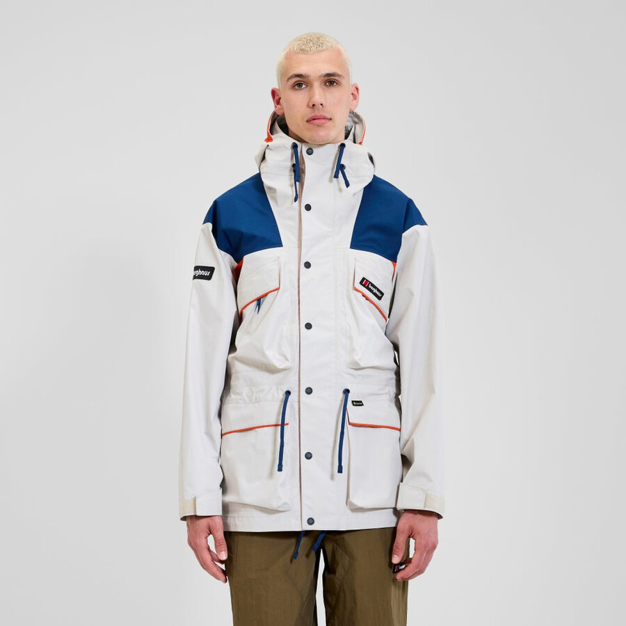 unisex trango gore-tex wasserdichte jacke - graublau berghaus