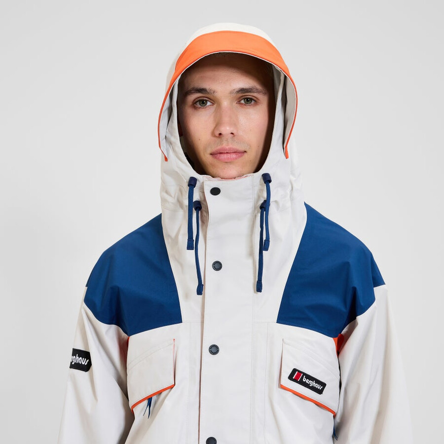 unisex trango gore-tex wasserdichte jacke - graublau berghaus
