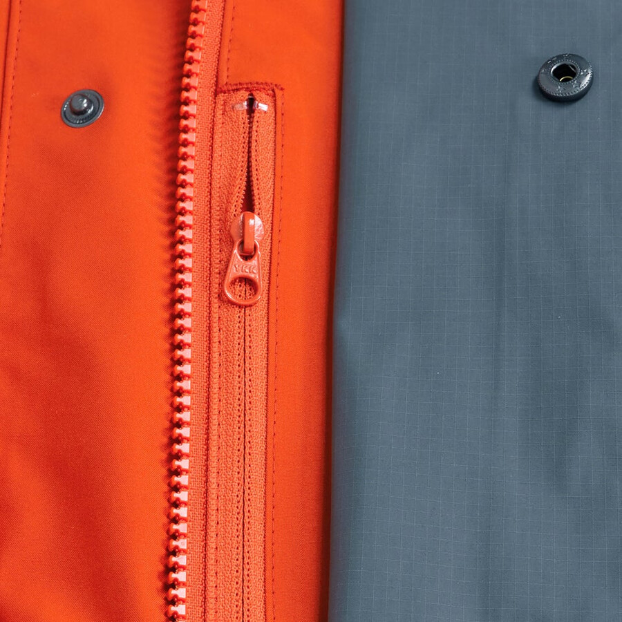 unisex trango gore-tex wasserdichte jacke - orangegrau berghaus