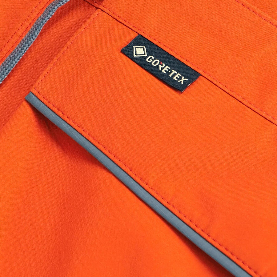 unisex trango gore-tex wasserdichte jacke - orangegrau berghaus