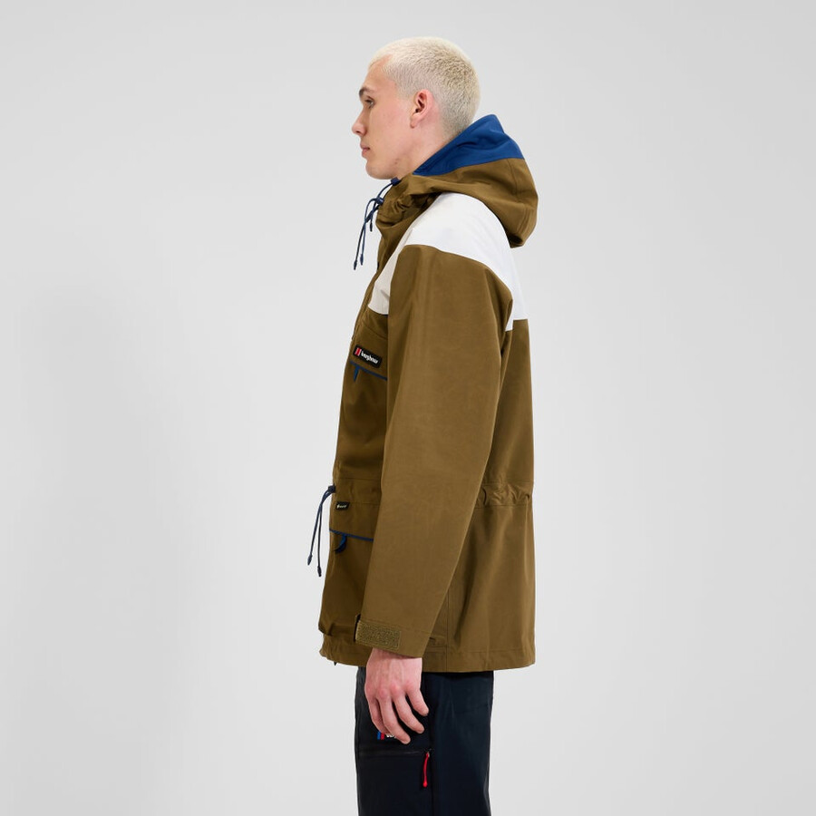 unisex trango gore-tex wasserdichte jacke - braungrau berghaus