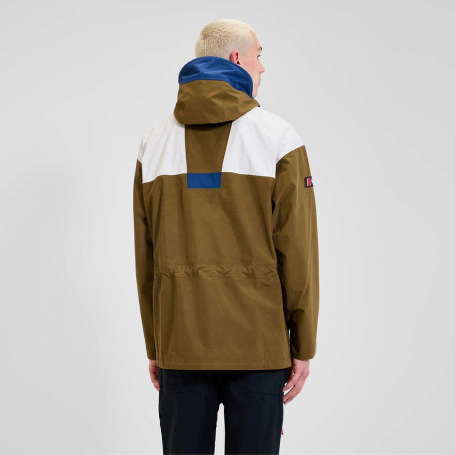 unisex trango gore-tex wasserdichte jacke - braungrau berghaus