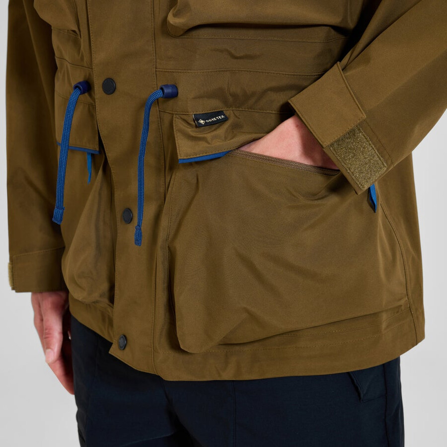 unisex trango gore-tex wasserdichte jacke - braungrau berghaus