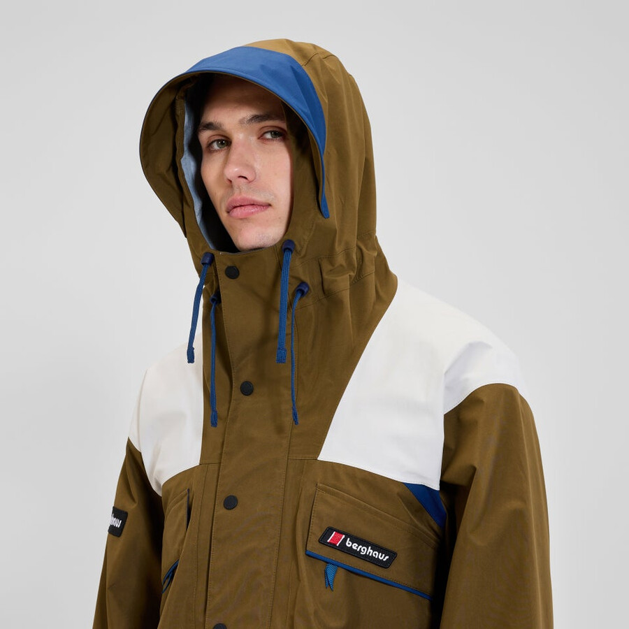 unisex trango gore-tex wasserdichte jacke - braungrau berghaus