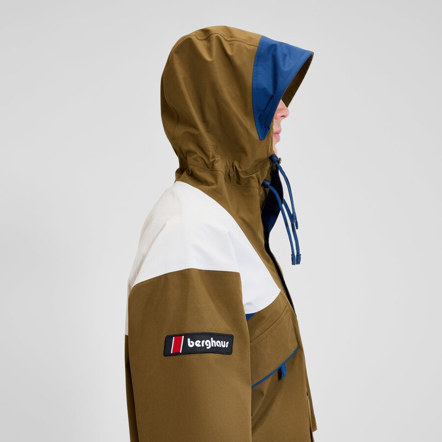unisex trango gore-tex wasserdichte jacke - braungrau berghaus
