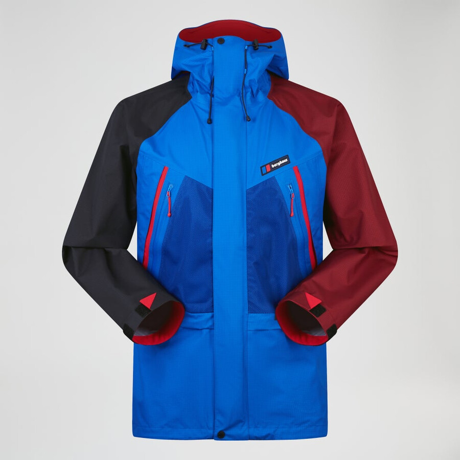 unisex storm 25 gore-tex-jacke - blaurot berghaus