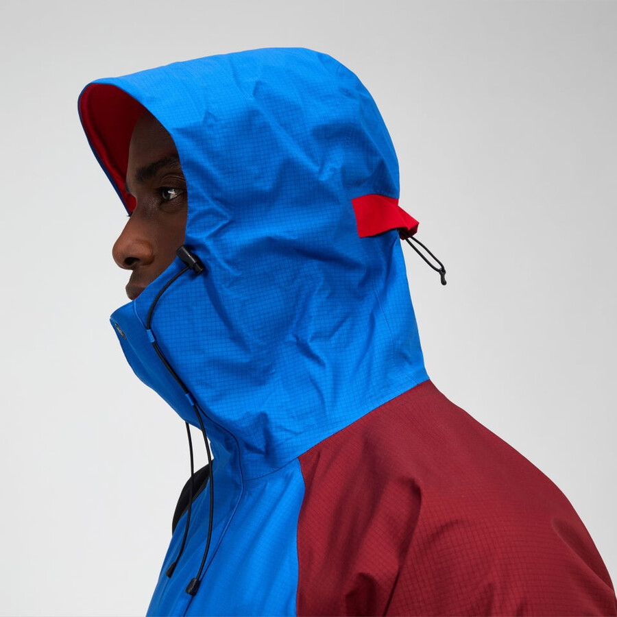 unisex storm 25 gore-tex-jacke - blaurot berghaus