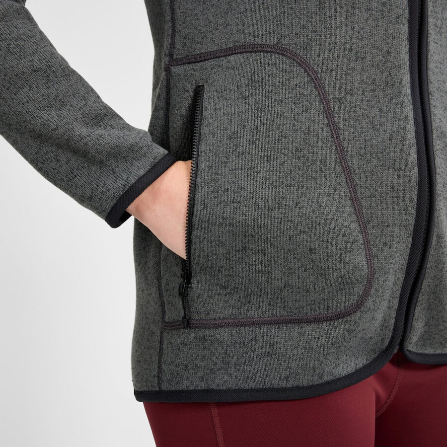frauen asterby interaktive jacke - schwarzgrau berghaus