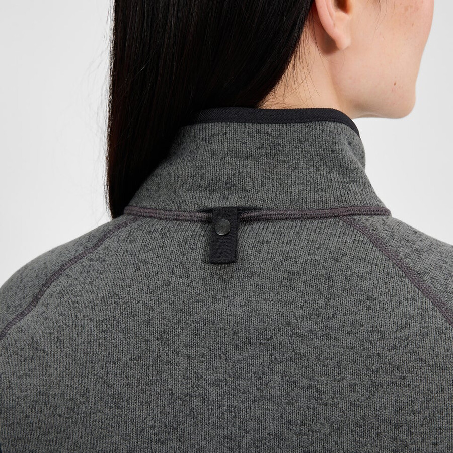 frauen asterby interaktive jacke - schwarzgrau berghaus