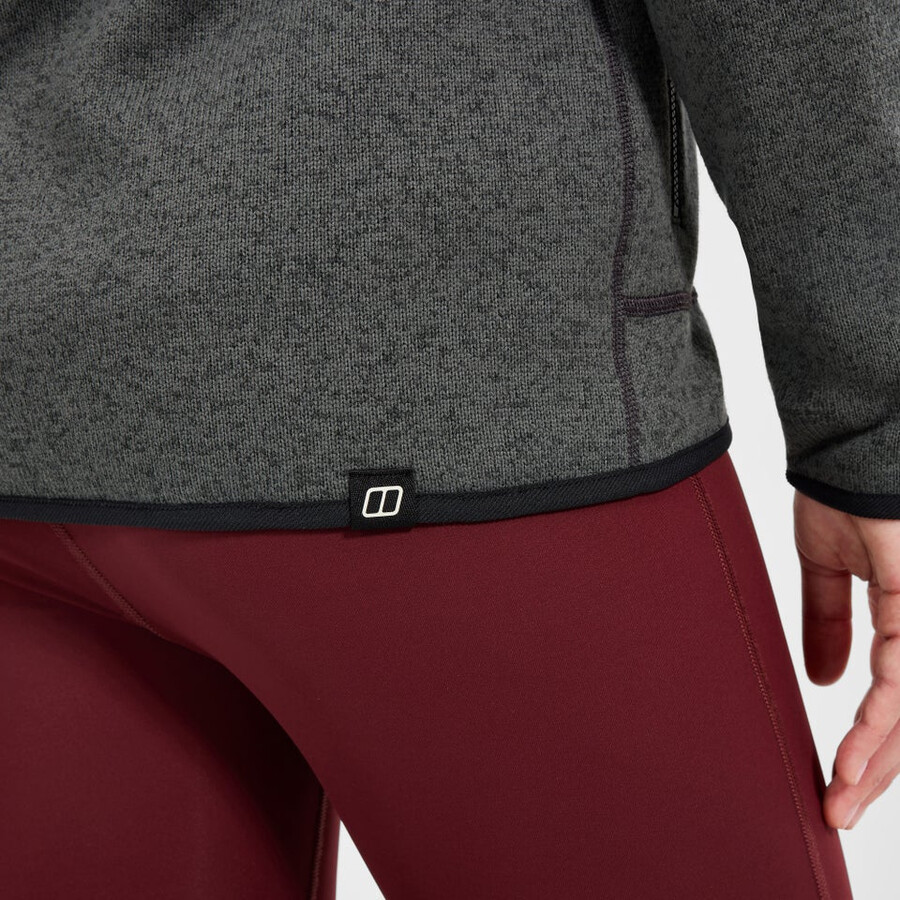 frauen asterby interaktive jacke - schwarzgrau berghaus