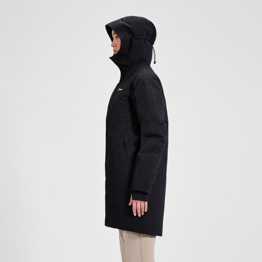 frauen ashberry gore-tex down parka - black die berghaus