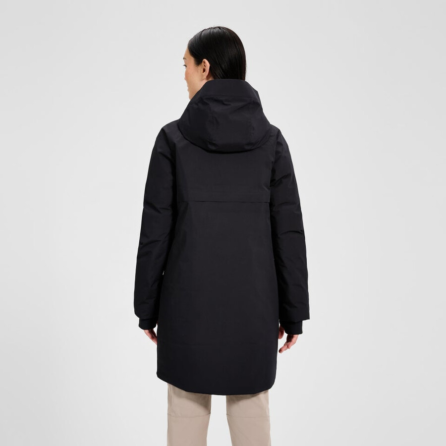 frauen ashberry gore-tex down parka - black die berghaus