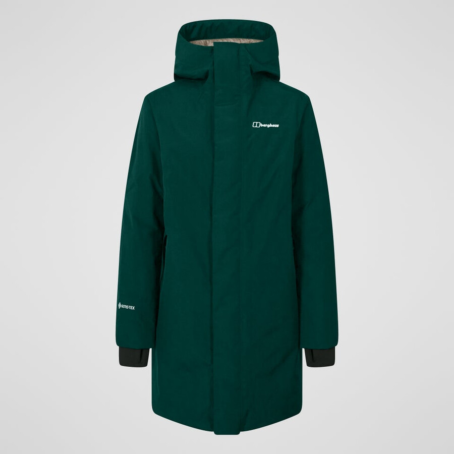 frauen ashberry gore-tex-down-parka - grün berghaus