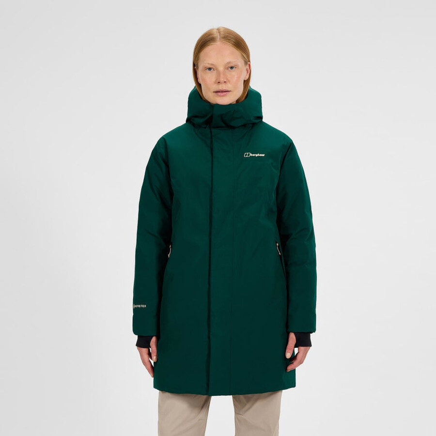 frauen ashberry gore-tex-down-parka - grün berghaus