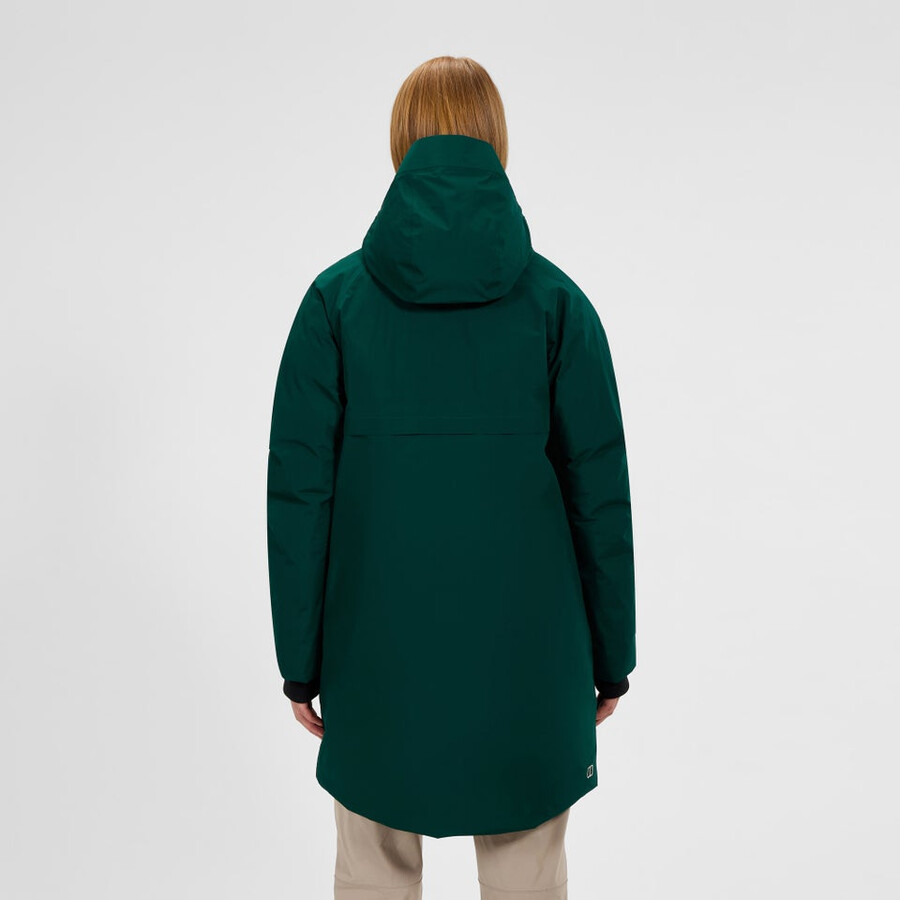 frauen ashberry gore-tex-down-parka - grün berghaus