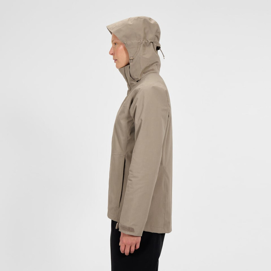frauen bergsteiger 2.0 interactive gore-tex wasserdichte jacke - natural berghaus