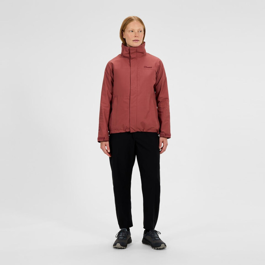 frauen bergsteiger 2.0 interactive gore-tex wasserdichte jacke - rot berghaus