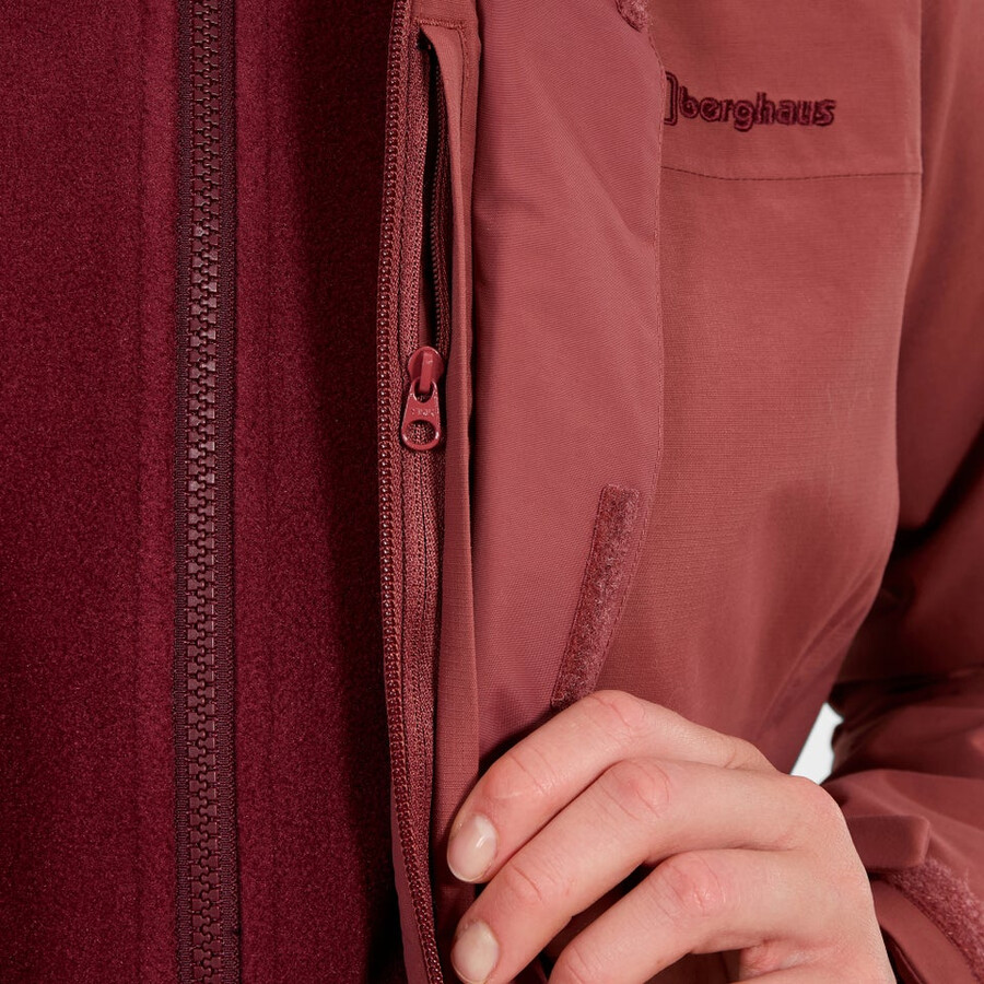 frauen bergsteiger 2.0 interactive gore-tex wasserdichte jacke - rot berghaus