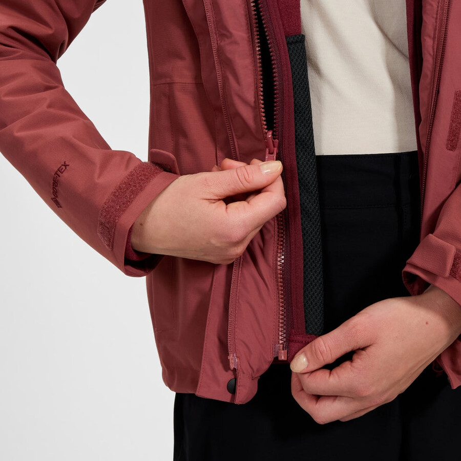 frauen bergsteiger 2.0 interactive gore-tex wasserdichte jacke - rot berghaus