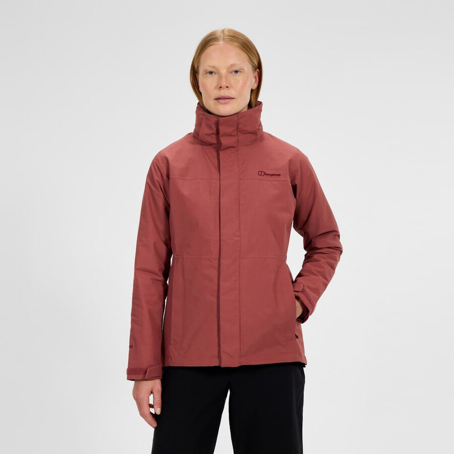 frauen bergsteiger 2.0 interactive gore-tex wasserdichte jacke - rot berghaus
