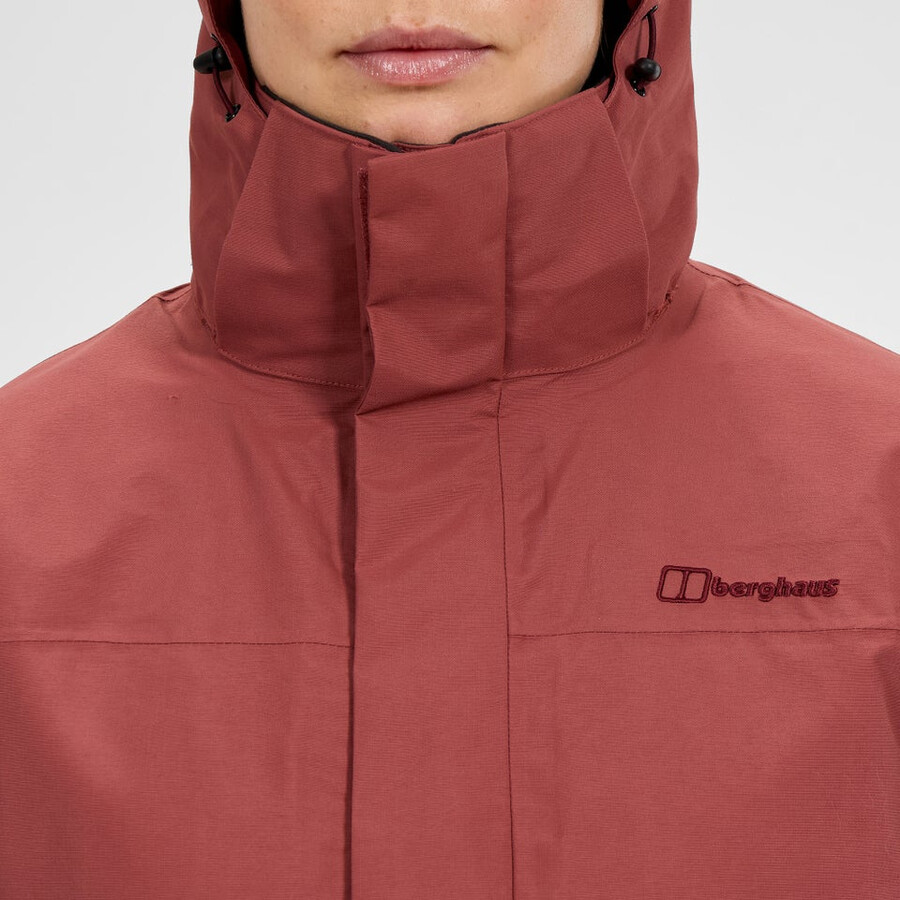 frauen bergsteiger 2.0 interactive gore-tex wasserdichte jacke - rot berghaus