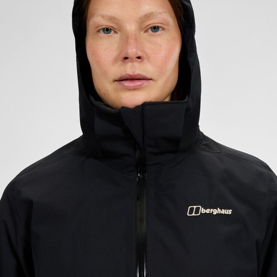 frauen durchstreifen gemini 3in1 jacke - blackgrey berghaus