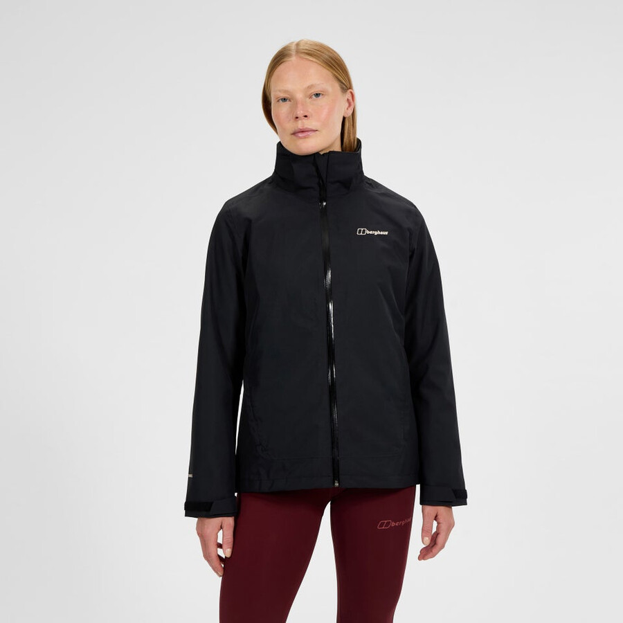 frauen durchstreifen gemini 3in1 jacke - blackgrey berghaus