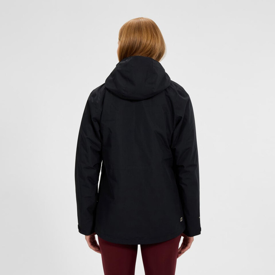 frauen durchstreifen gemini 3in1 jacke - blackgrey berghaus