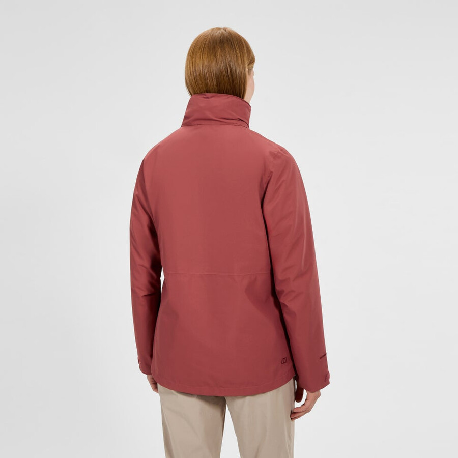 frauen durchstreifen gemini 3in1-jacke - rot berghaus