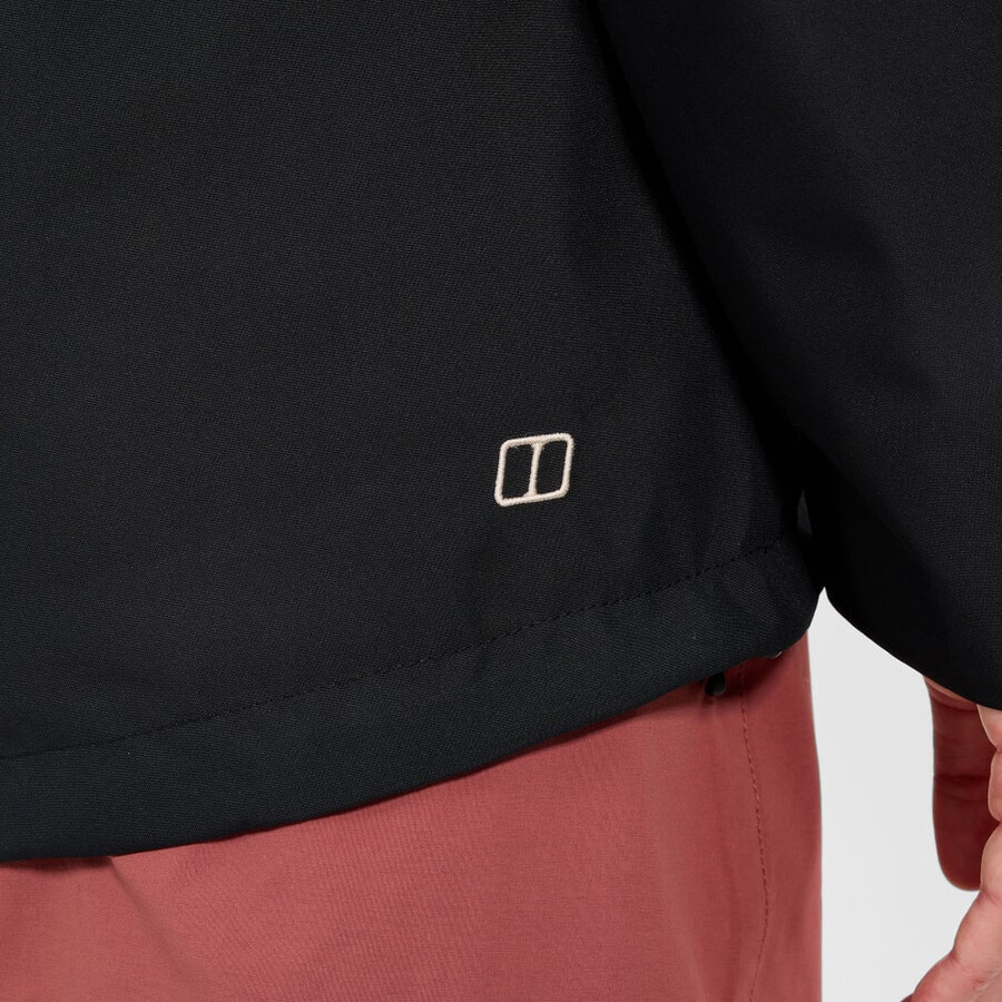 frauen durchstreifen interaktive jacke - schwarz berghaus