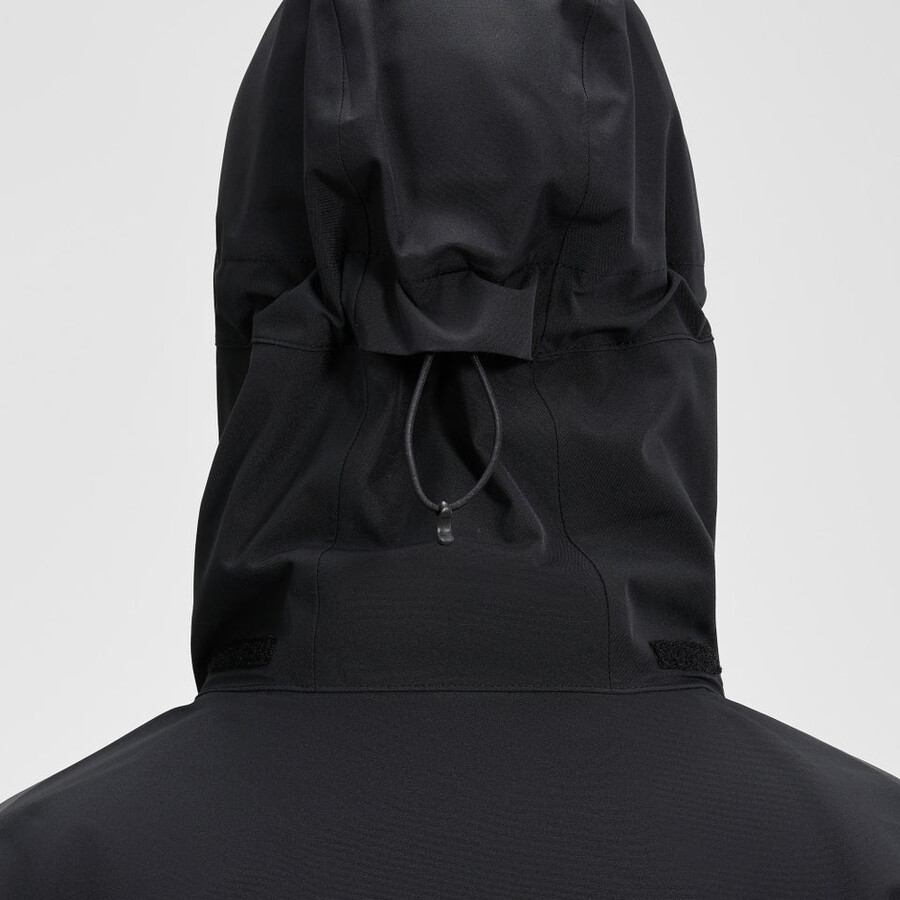 frauen durchstreifen interaktive jacke - schwarz berghaus