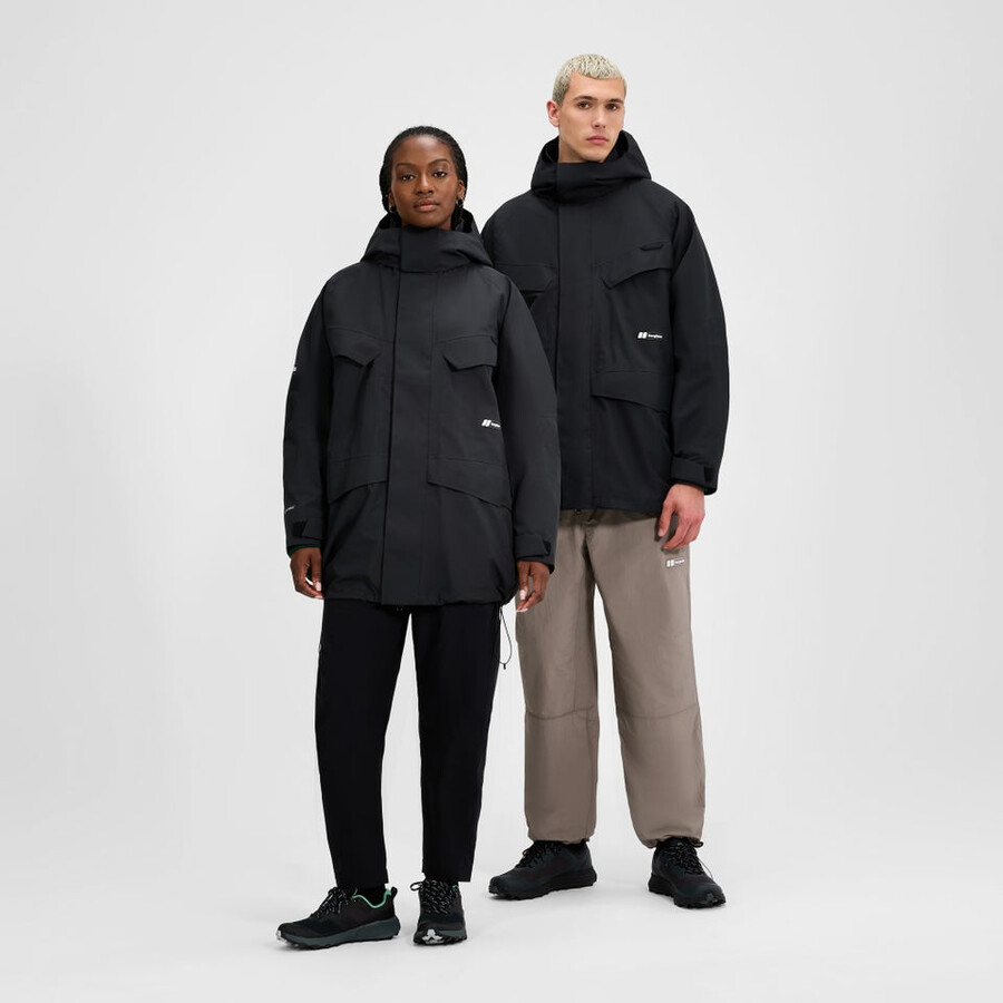 unisex vulkanismus parka - black die berghaus