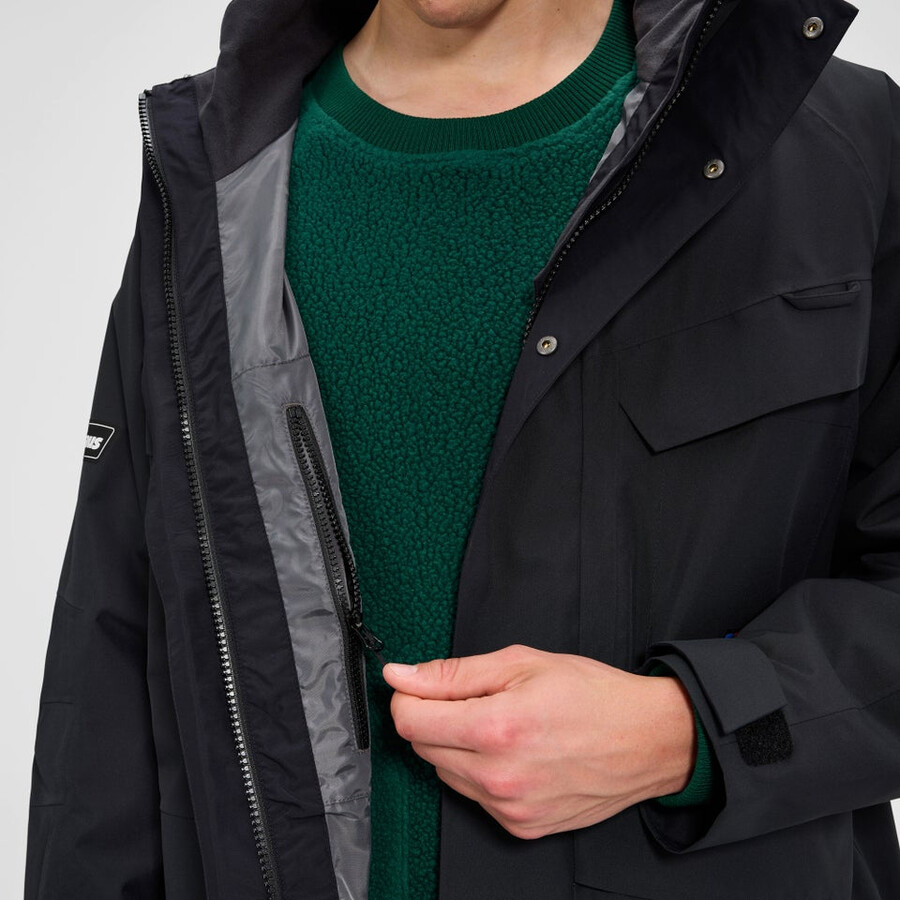 unisex vulkanismus parka - black die berghaus