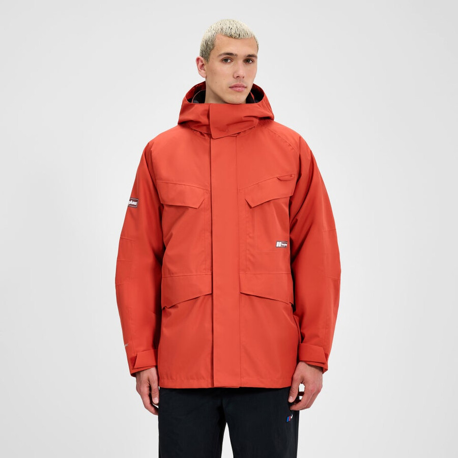 unisex vulkanismus parka - orange berghaus