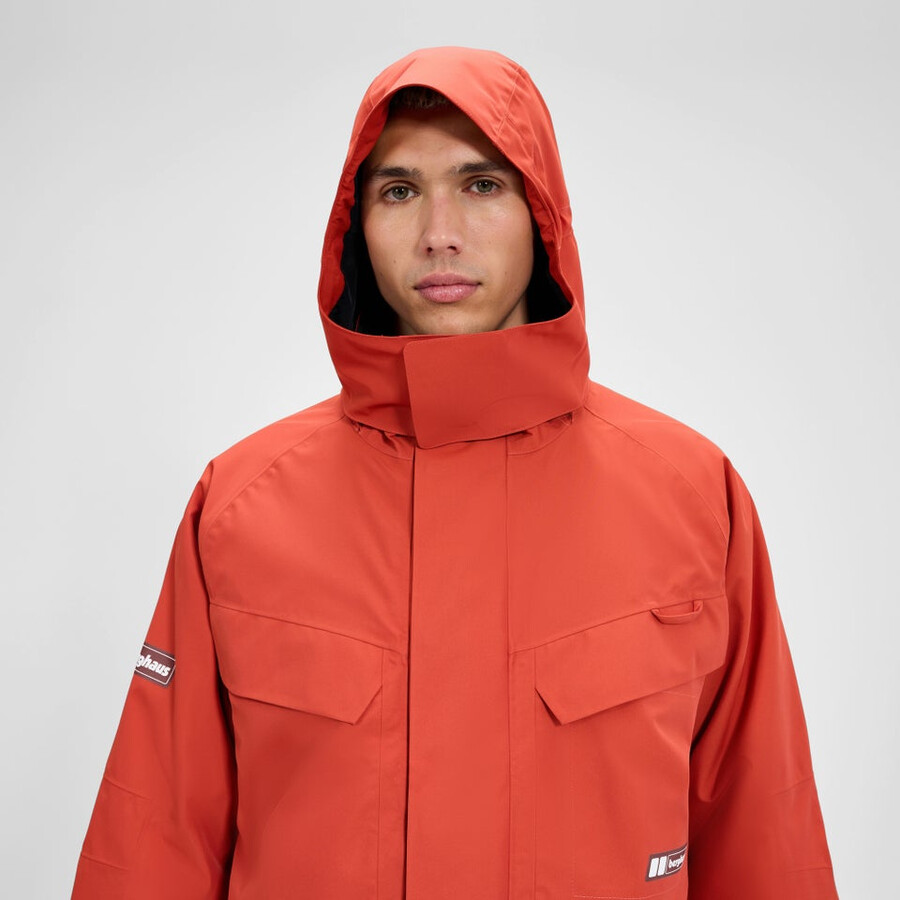 unisex vulkanismus parka - orange berghaus