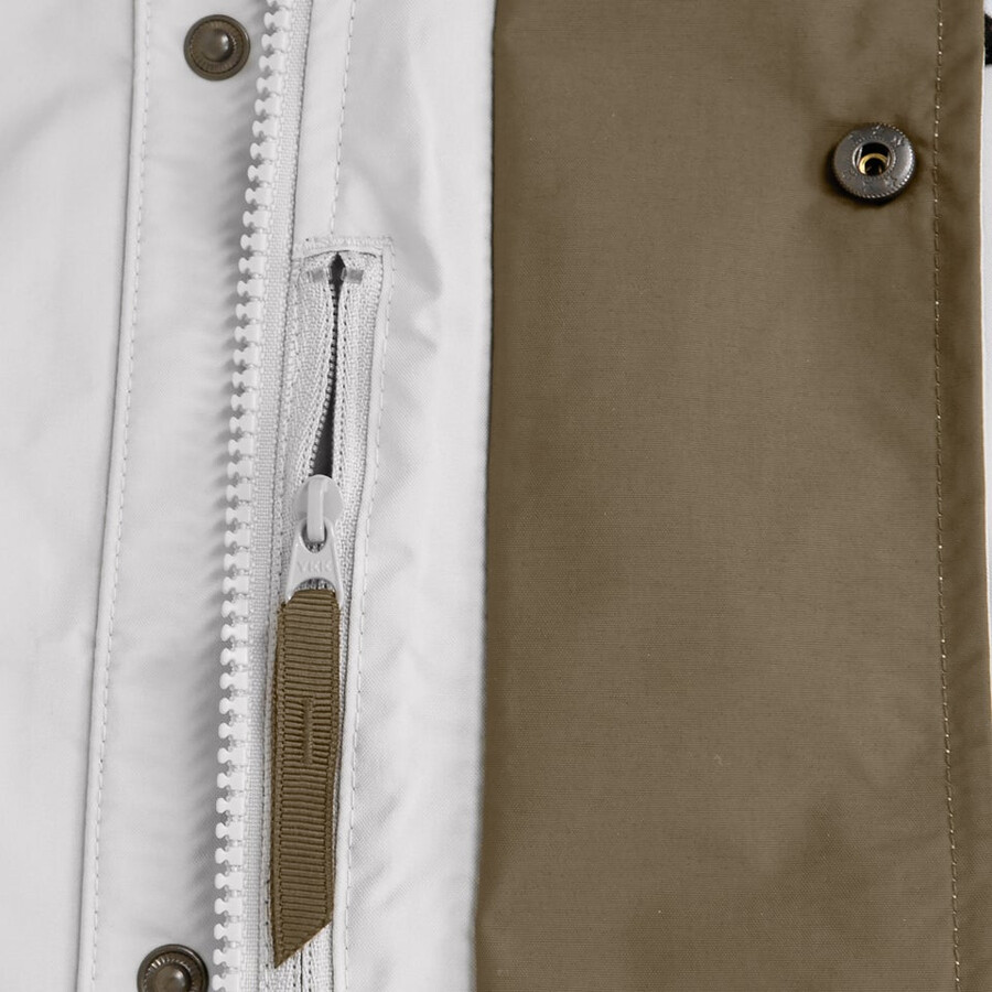 unisex berg meru gore-tex-jacke - braungrau berghaus