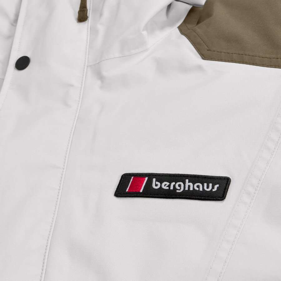 unisex berg meru gore-tex-jacke - braungrau berghaus