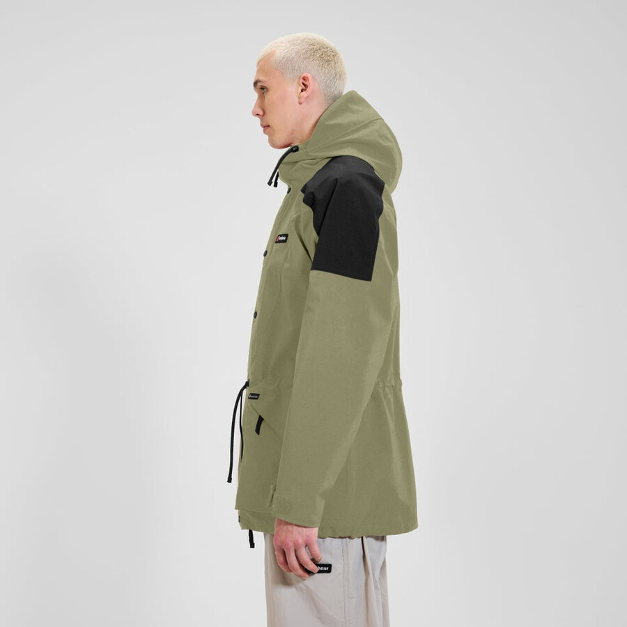 unisex berg meru gore-tex jacke - grünschwarz berghaus
