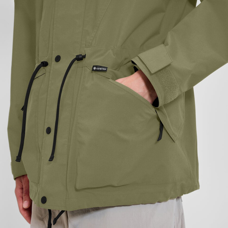 unisex berg meru gore-tex jacke - grünschwarz berghaus