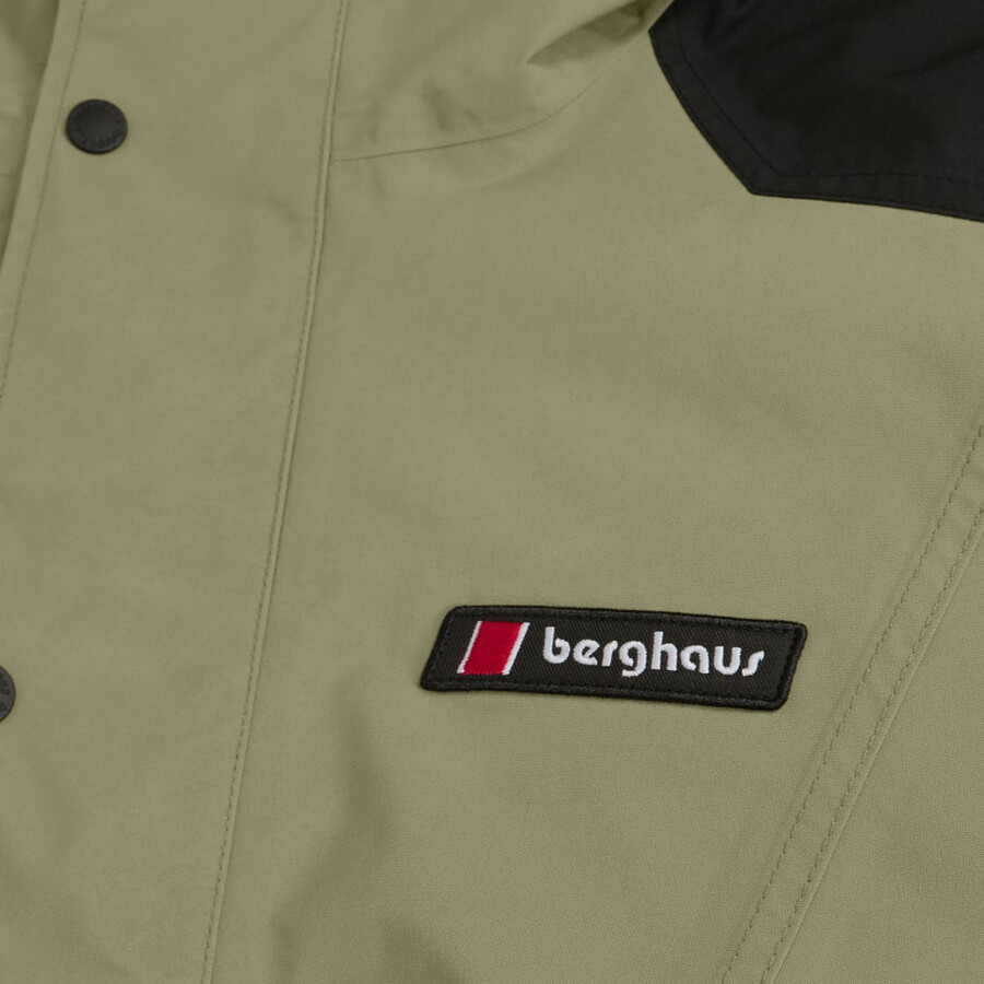 unisex berg meru gore-tex jacke - grünschwarz berghaus