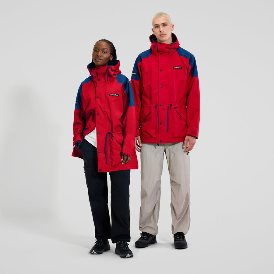 unisex berg meru gore-tex jacke - rotblau berghaus