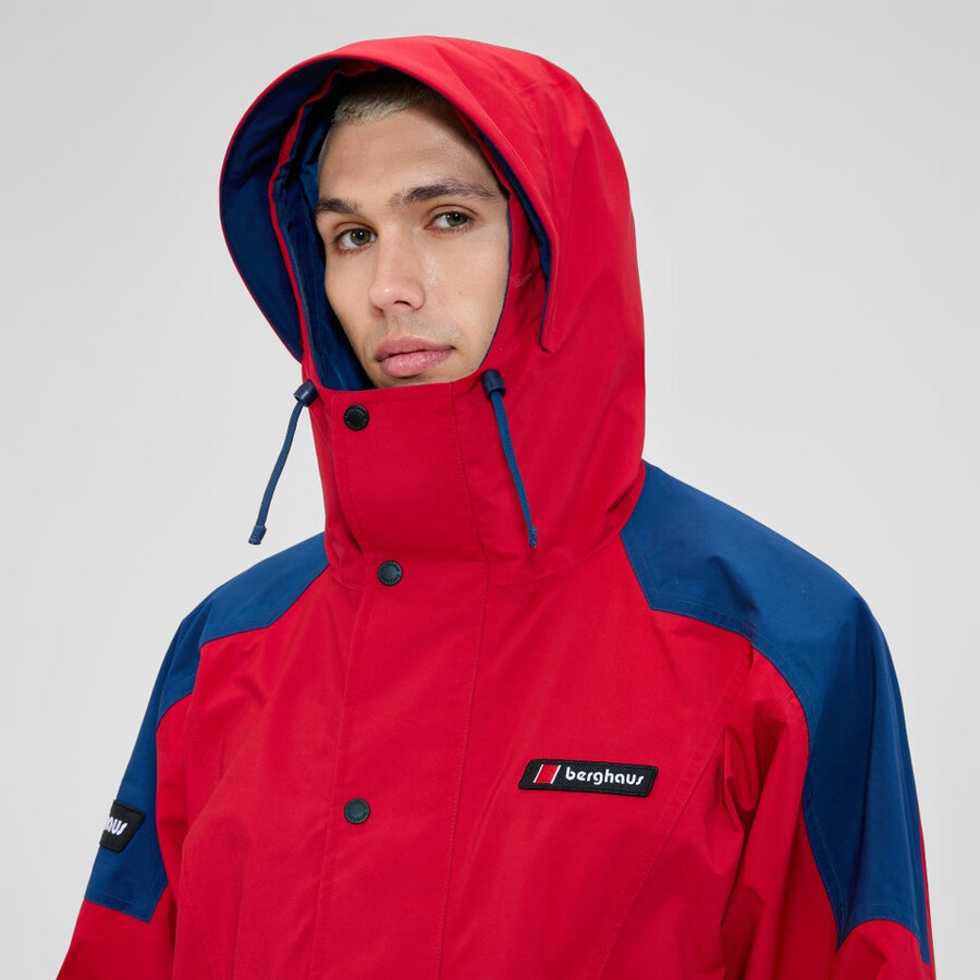 unisex berg meru gore-tex jacke - rotblau berghaus