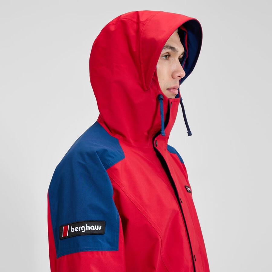 unisex berg meru gore-tex jacke - rotblau berghaus