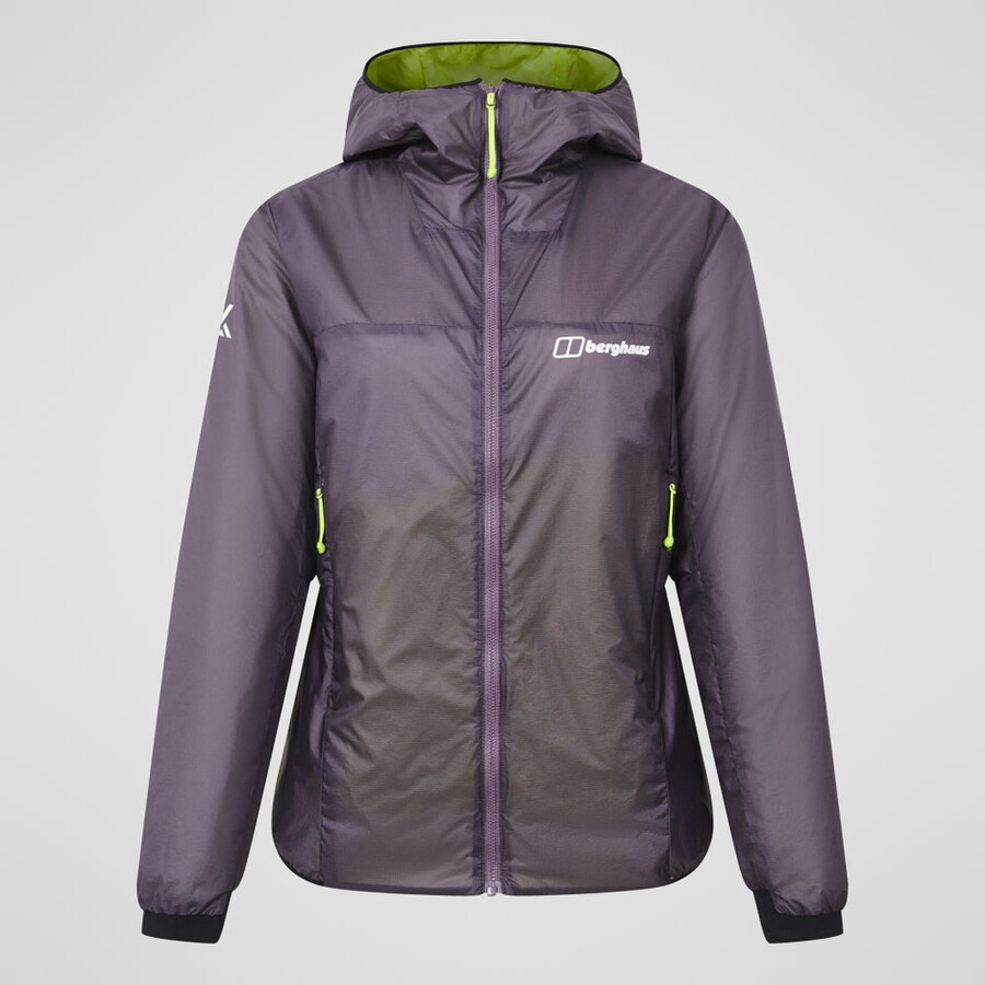 women s mtn arete synthetischen hoody - lila berghaus