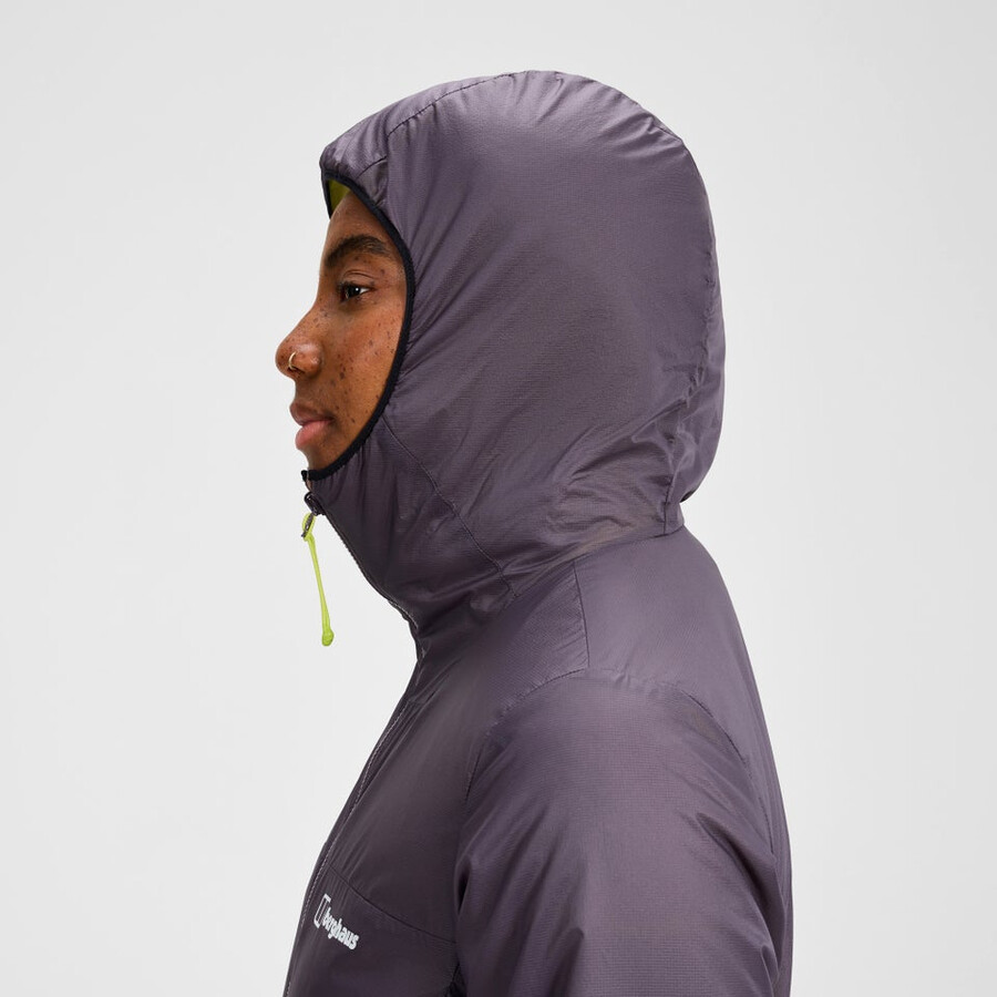 women s mtn arete synthetischen hoody - lila berghaus