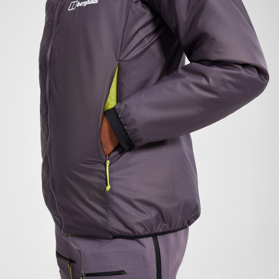 women s mtn arete synthetischen hoody - lila berghaus