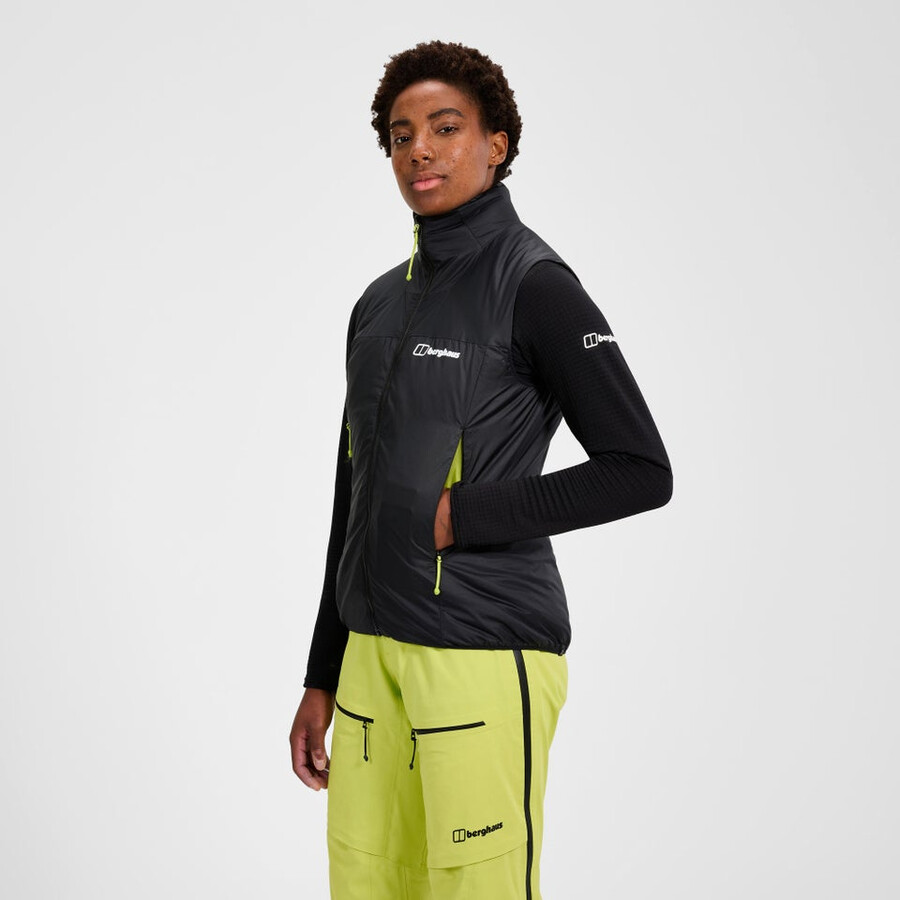 women s mtn arete synthetische weste - schwarz berghaus